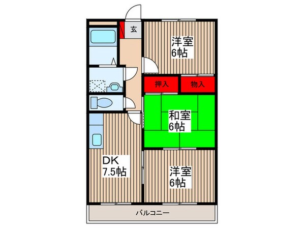 ロイヤルヒルズの物件間取画像